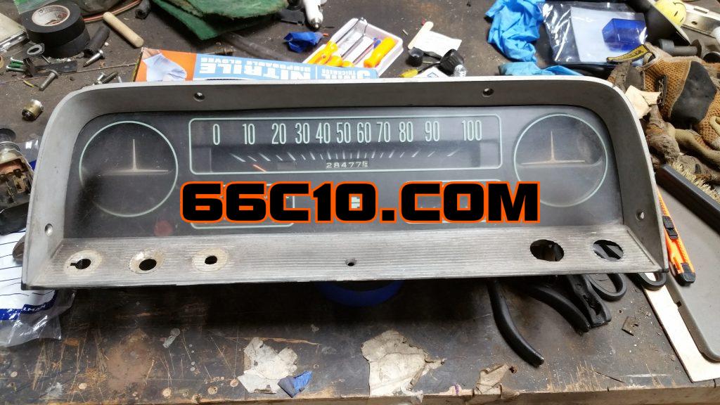 Gauge cluster reconditioning 1966 Chevy C10
